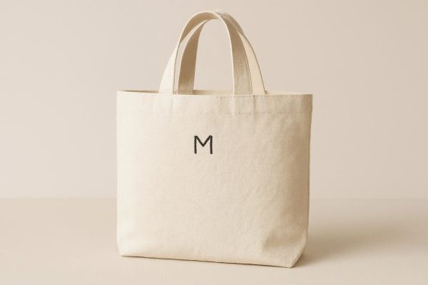 Minimalist Logo-Embroidered Canvas Tote - Subtle Brand Statement
