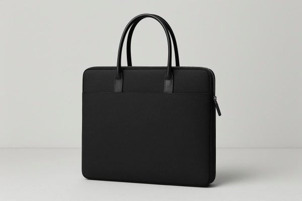 Minimalist Laptop Tote Bag with Zipper Closure - Sleek Urban Commuter