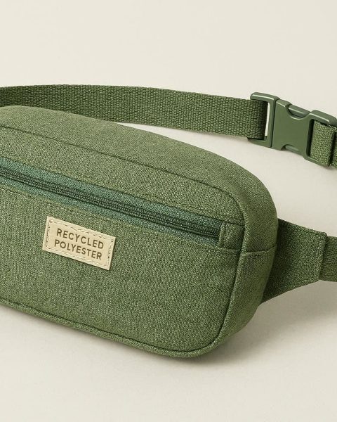 Eco-Friendly Recycled Polyester Waist Pack - Sustainable Choice