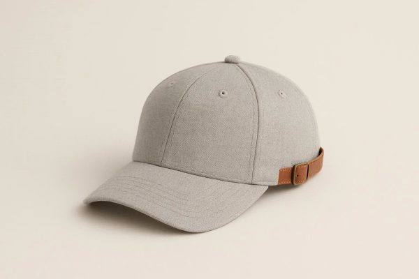 30 Minimalist Structured Baseball Cap with Leather Strap