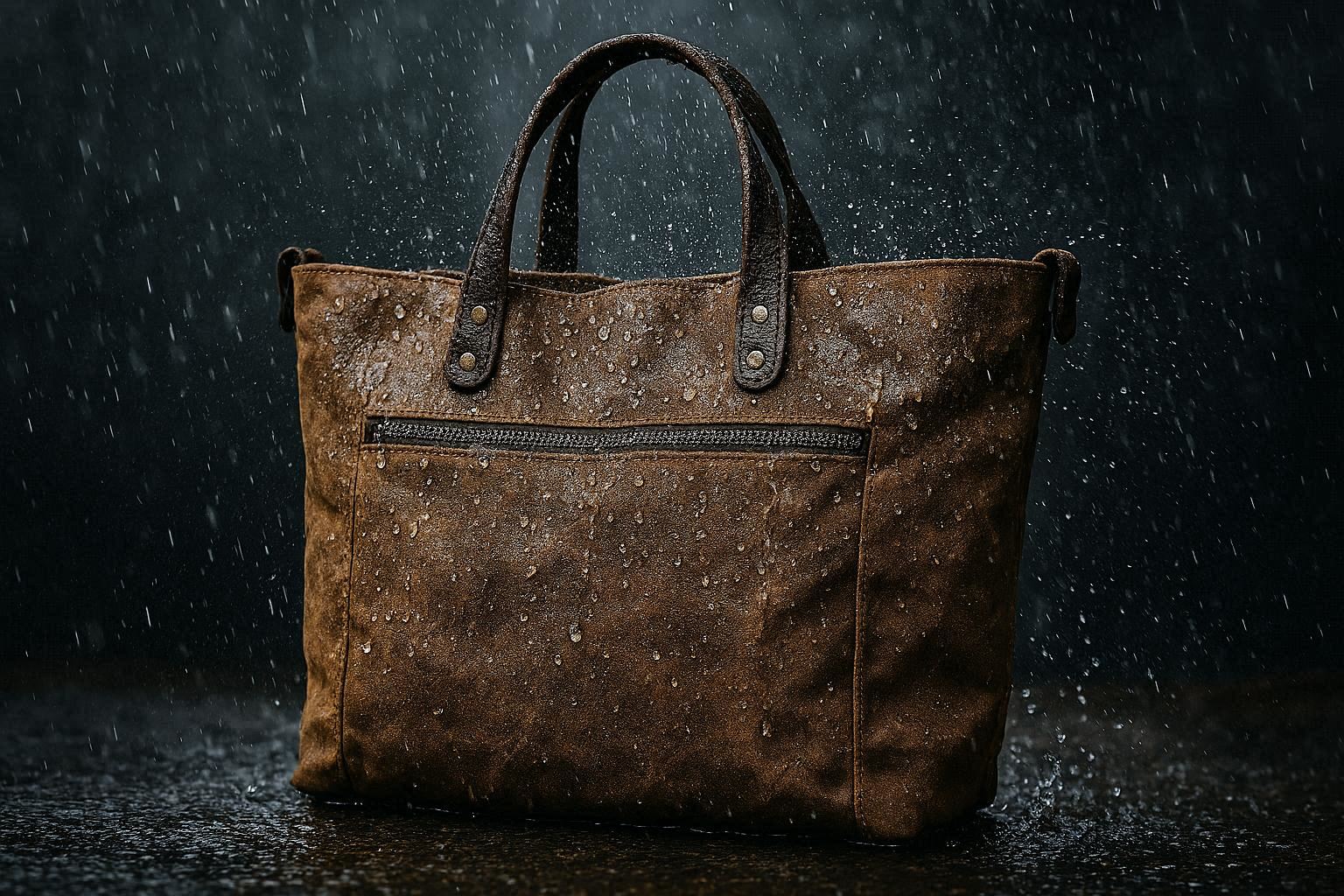 Water-Repellent Waxed Canvas Tote - Rugged & Weather-Ready - Image 1